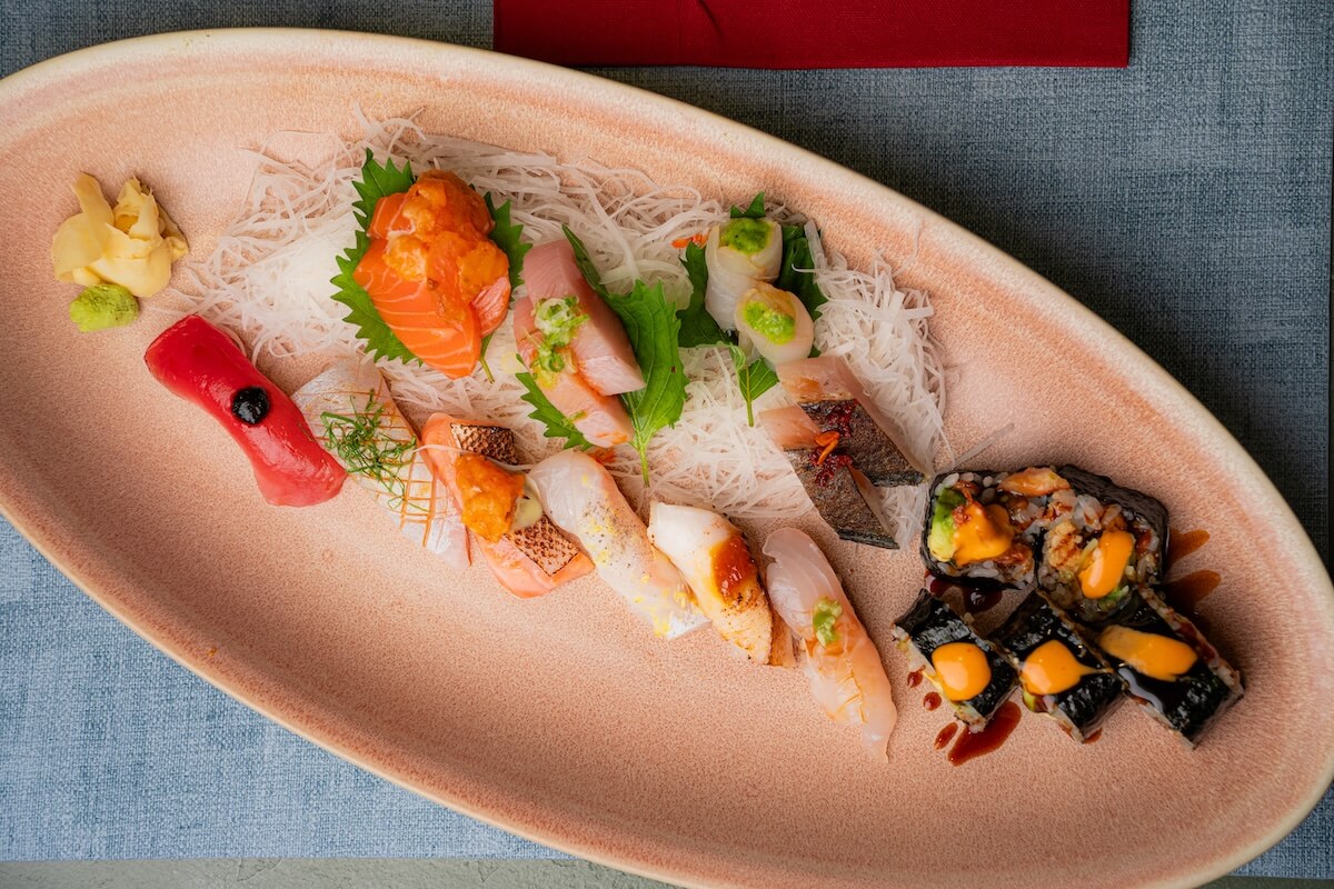 Nigiri sushi selection